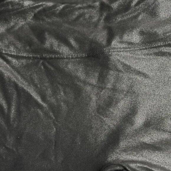 Santiny Women’s High Waist Black Leggings Shiny Look Size: M - Picture 5 of 7